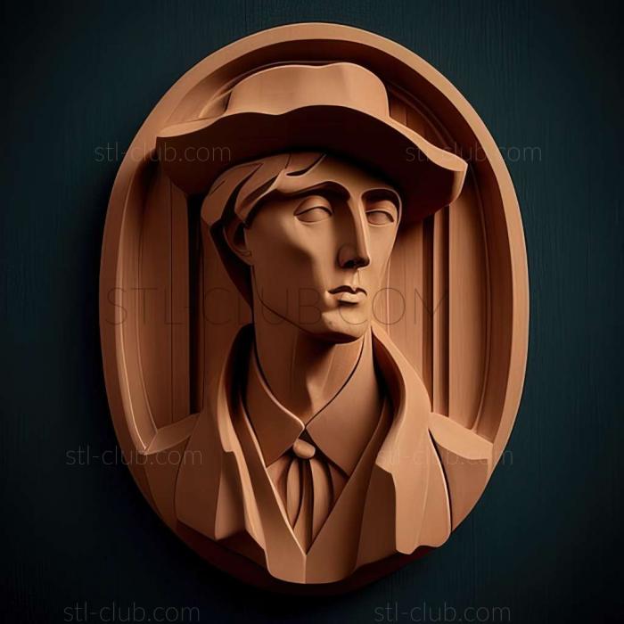 3D model Amedeo Modigliani (STL)